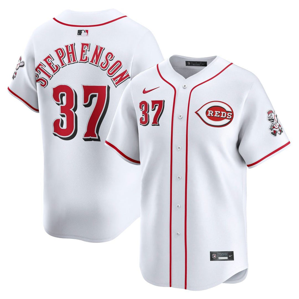 Tyler Stephenson Cincinnati Reds Nike Home Limited Player Jersey - White Official MLB Team Apparel Baseball Fan Gear