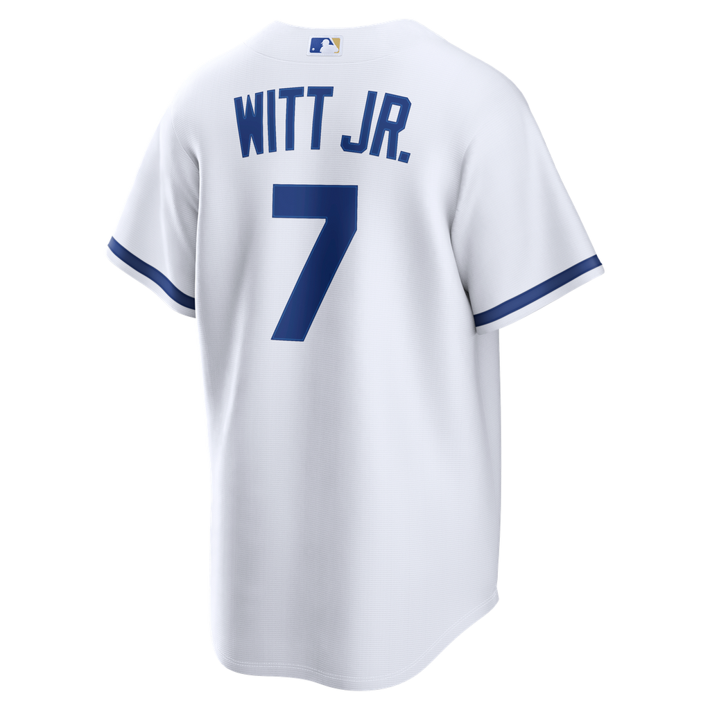 Bobby Witt Jr. Kansas City Royals Nike Home Replica Jersey - White Official MLB Team Apparel Baseball Fan Gear
