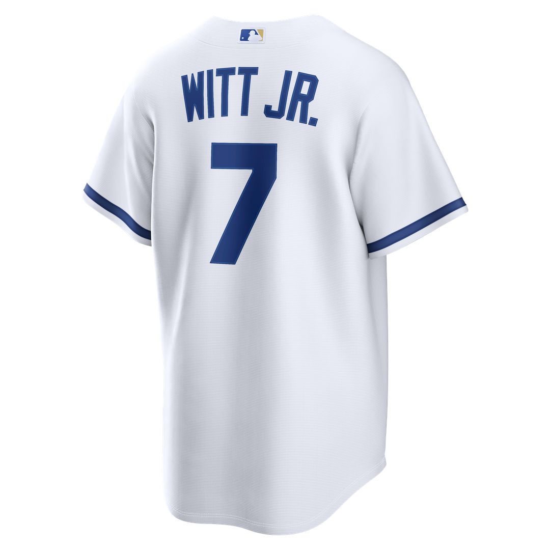 Bobby Witt Jr. Kansas City Royals Nike Home Replica Jersey - White Official MLB Team Apparel Baseball Fan Gear