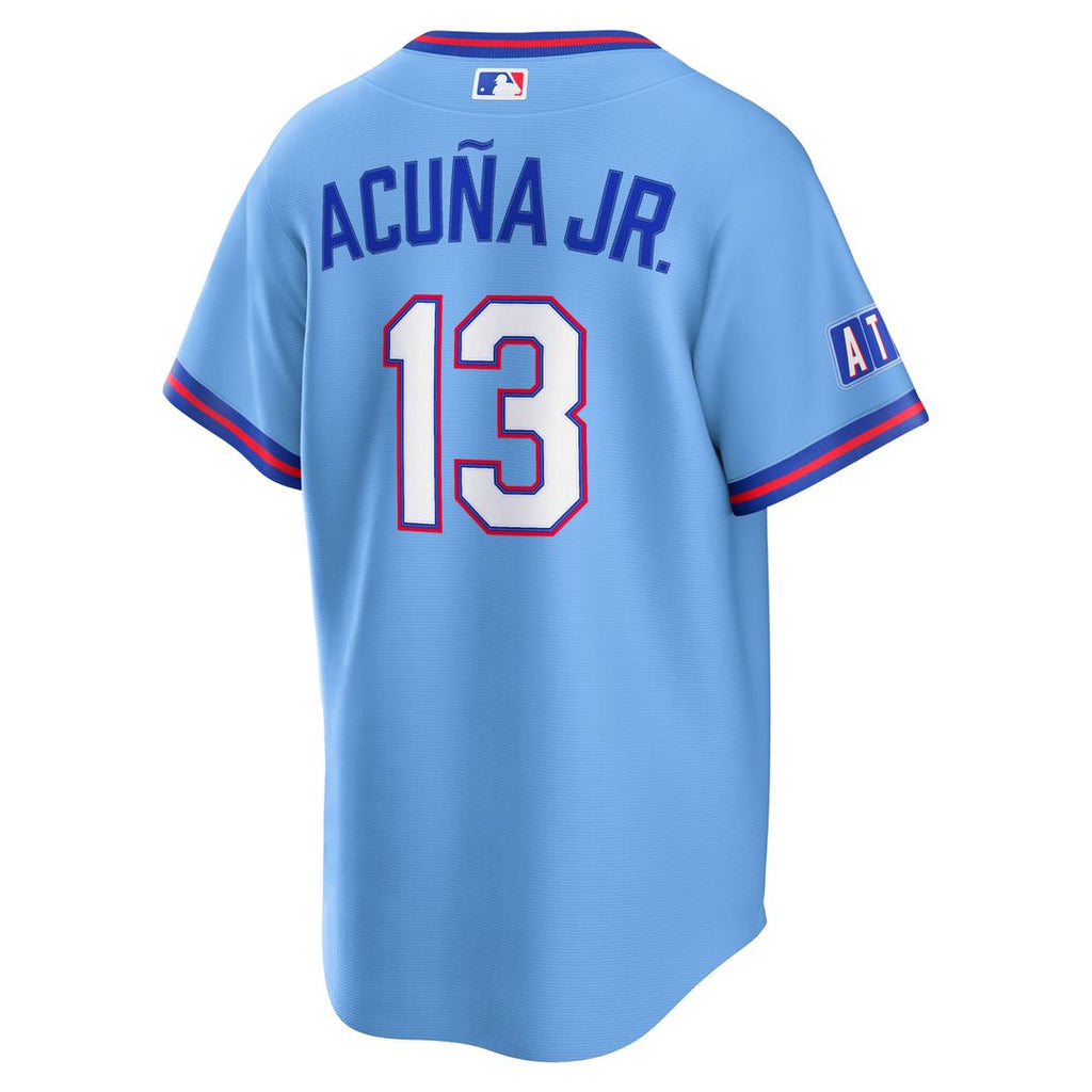 Ronald Acuña Jr. Atlanta Braves Nike 2026 City Connect Stadium Jersey - Powder Blue Official MLB Team Apparel Baseball Fan Gear