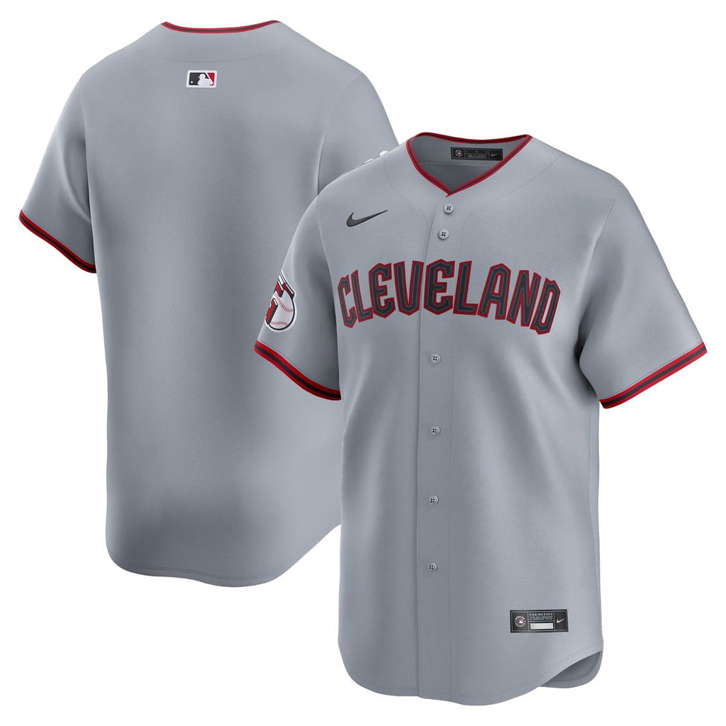 Cleveland Guardians Nike Road Limited Jersey - Gray Official MLB Team Apparel Baseball Fan Gear