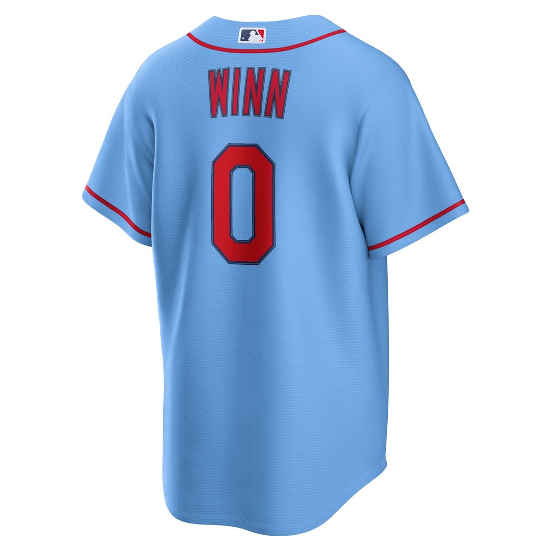 Masyn Winn St. Louis Cardinals Nike Alternate Replica Jersey - Light Blue Official MLB Team Apparel Baseball Fan Gear