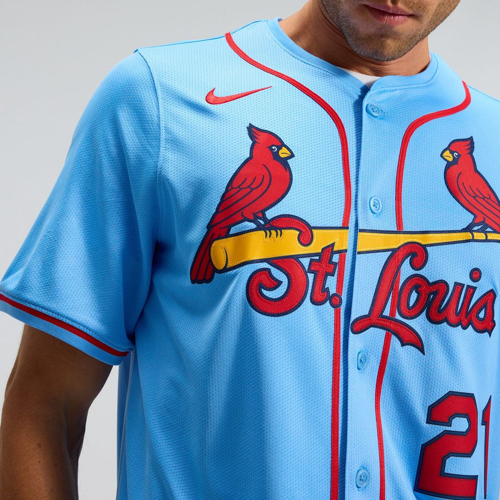 Lars Nootbaar St. Louis Cardinals Nike Alternate Limited Jersey - Light Blue Official MLB Team Apparel Baseball Fan Gear