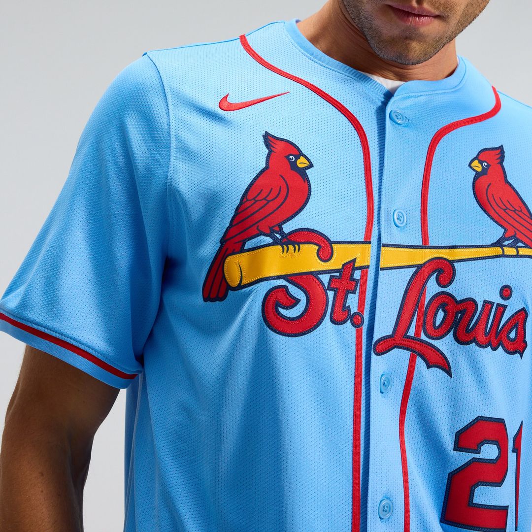 Lars Nootbaar St. Louis Cardinals Nike Alternate Limited Jersey - Light Blue Official MLB Team Apparel Baseball Fan Gear