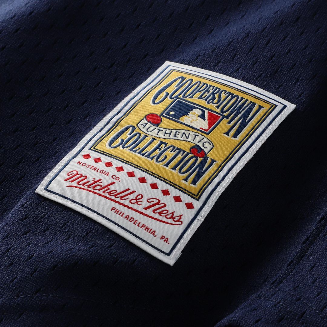 Bo Jackson California Angels Mitchell & Ness Cooperstown Collection Mesh Batting Practice Button-Up Jersey - Navy Official MLB Team Apparel Baseball F