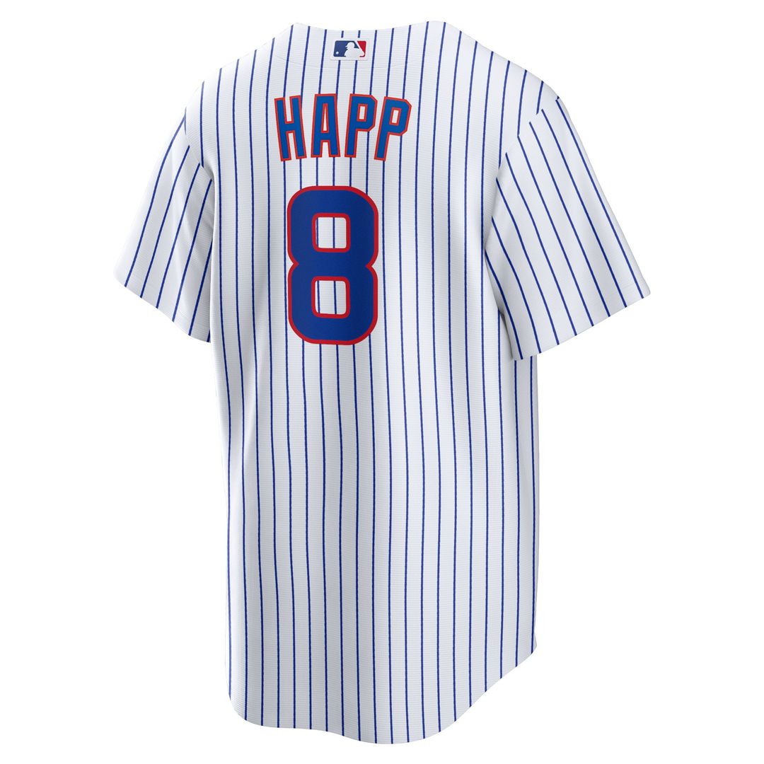 Ian Happ Chicago Cubs Nike Home Replica Jersey - White Official MLB Team Apparel Baseball Fan Gear