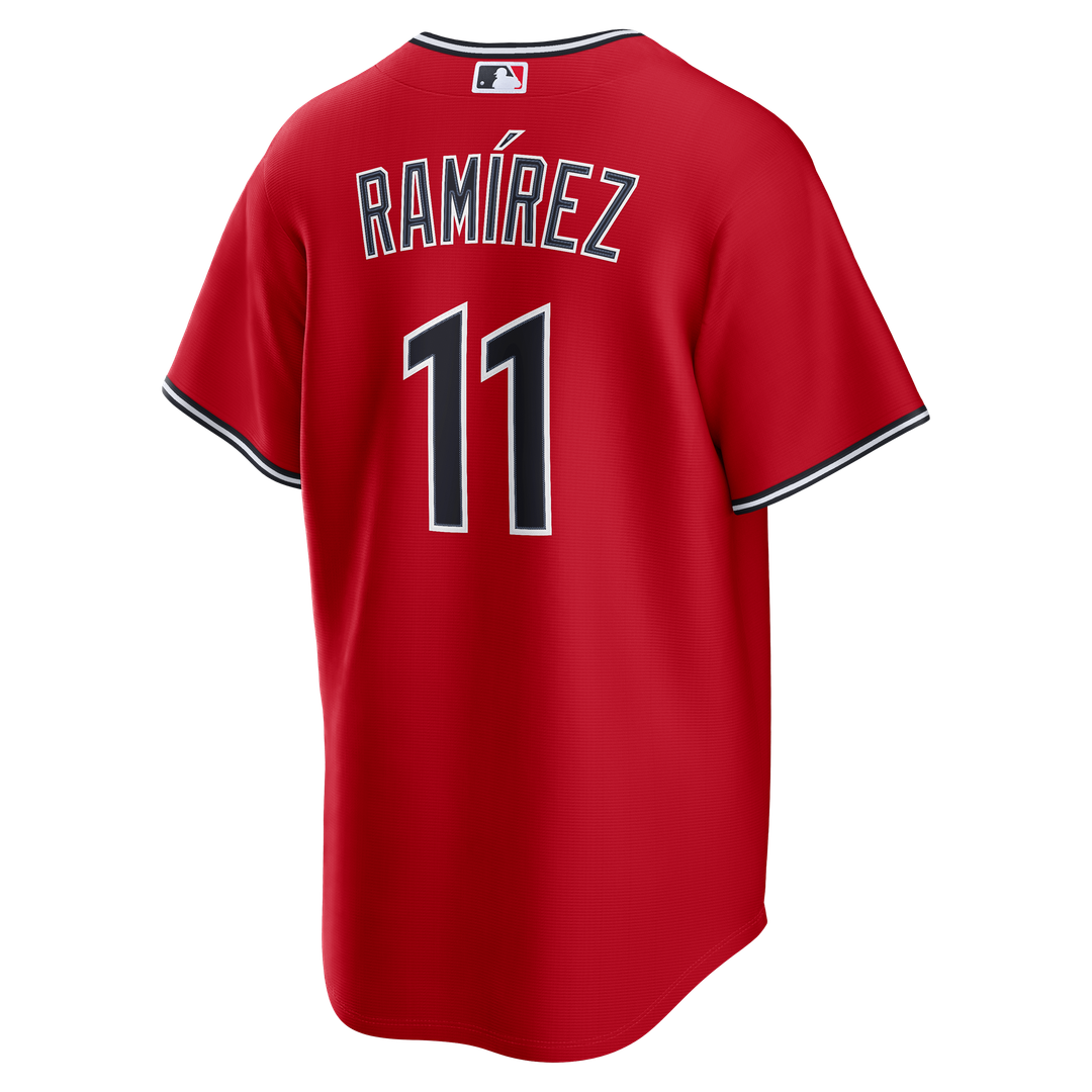 José Ramírez Cleveland Guardians Nike Alternate Replica Jersey - Red Official MLB Team Apparel Baseball Fan Gear