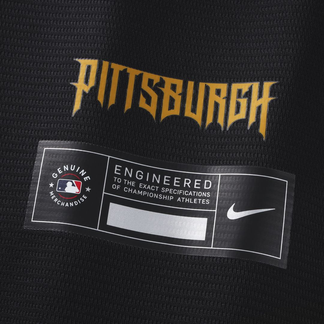 Konnor Griffin Pittsburgh Pirates Nike 2026 City Connect Stadium Jersey - Black Official MLB Team Apparel Baseball Fan Gear