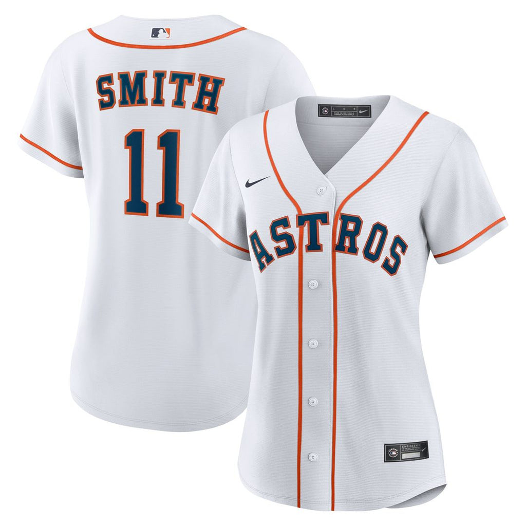 Cam Smith Houston Astros Nike Women's Home Replica Jersey - White Official MLB Team Apparel Baseball Fan Gear
