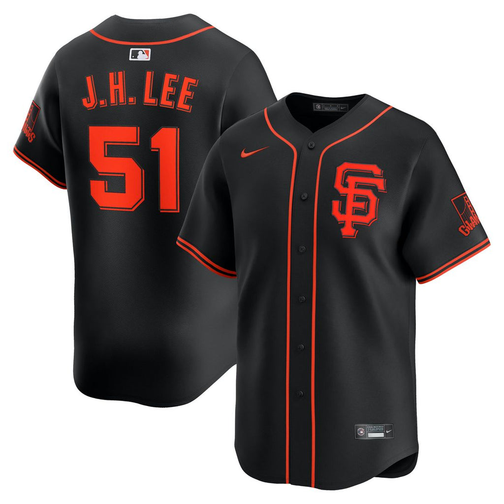 Jung Hoo Lee San Francisco Giants Nike Alternate Limited Player Jersey - Black Official MLB Team Apparel Baseball Fan Gear