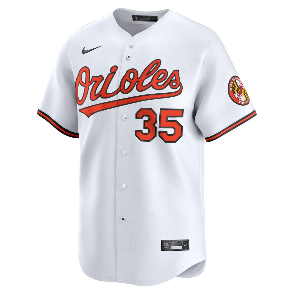 Adley Rutschman Baltimore Orioles Nike Home Limited Player Jersey - White Official MLB Team Apparel Baseball Fan Gear