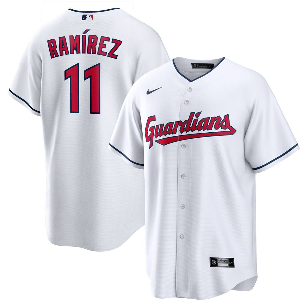José Ramírez Cleveland Guardians Nike Replica Player Jersey - White Official MLB Team Apparel Baseball Fan Gear