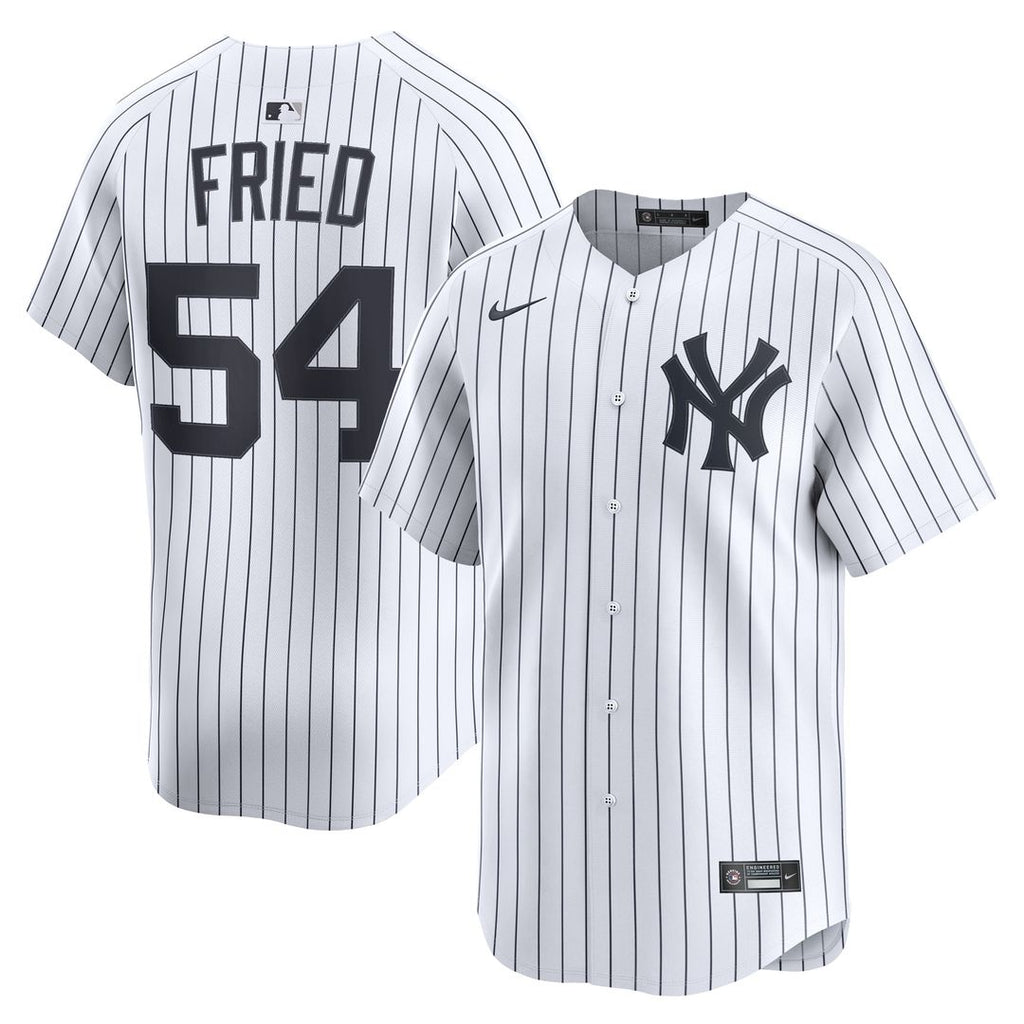 Max Fried New York Yankees Nike Home Limited Player Jersey - White Official MLB Team Apparel Baseball Fan Gear