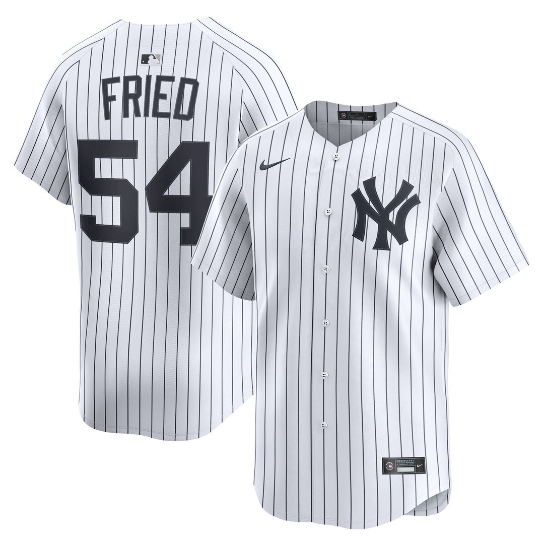 Max Fried New York Yankees Nike Home Limited Player Jersey - White Official MLB Team Apparel Baseball Fan Gear