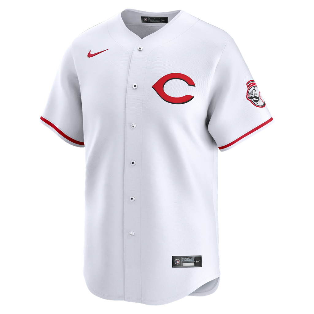Elly De La Cruz Cincinnati Reds Nike Alternate 2 Limited Player Jersey - White Official MLB Team Apparel Baseball Fan Gear