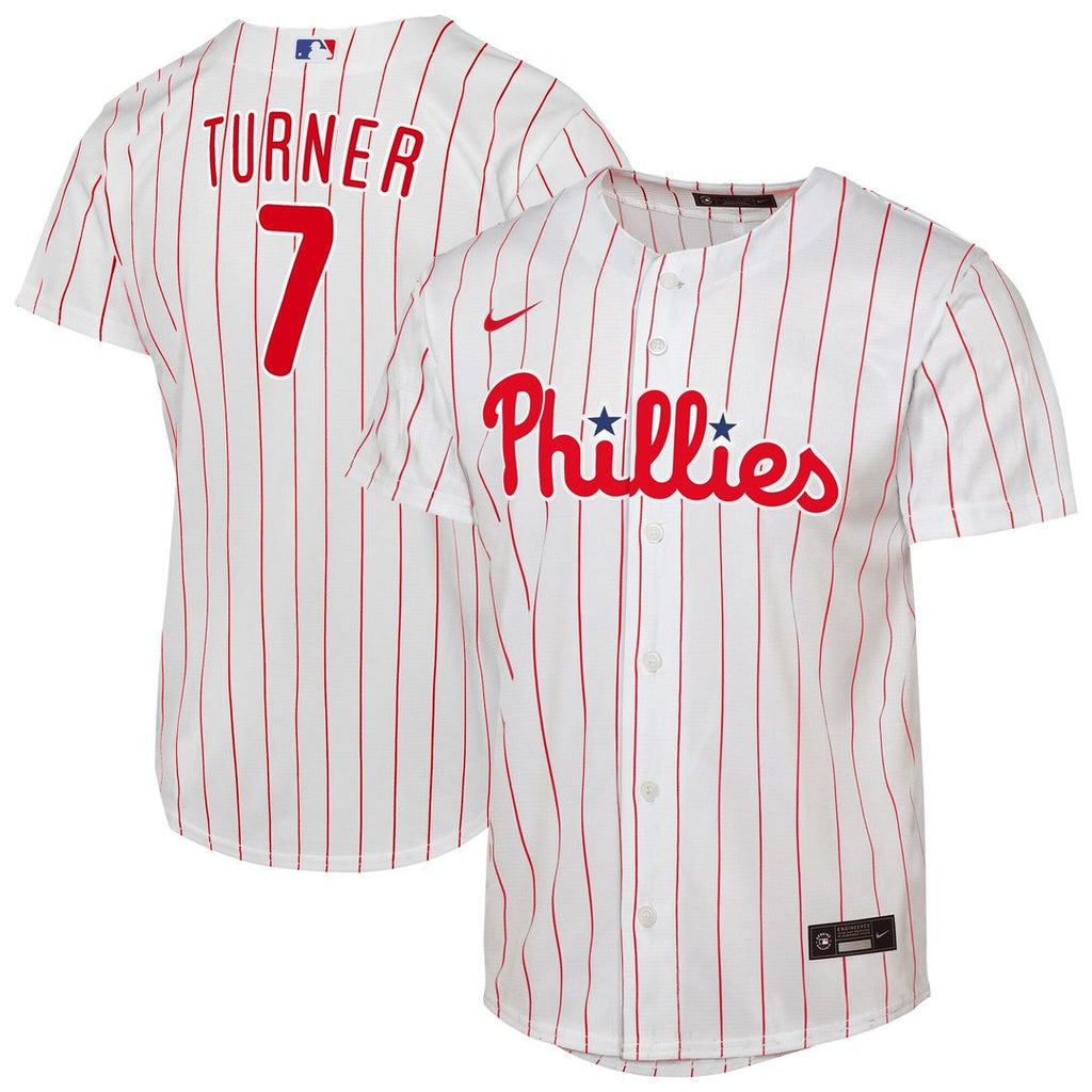 Trea Turner Philadelphia Phillies Nike Youth Home Replica Player Jersey - White Official MLB Team Apparel Baseball Fan Gear