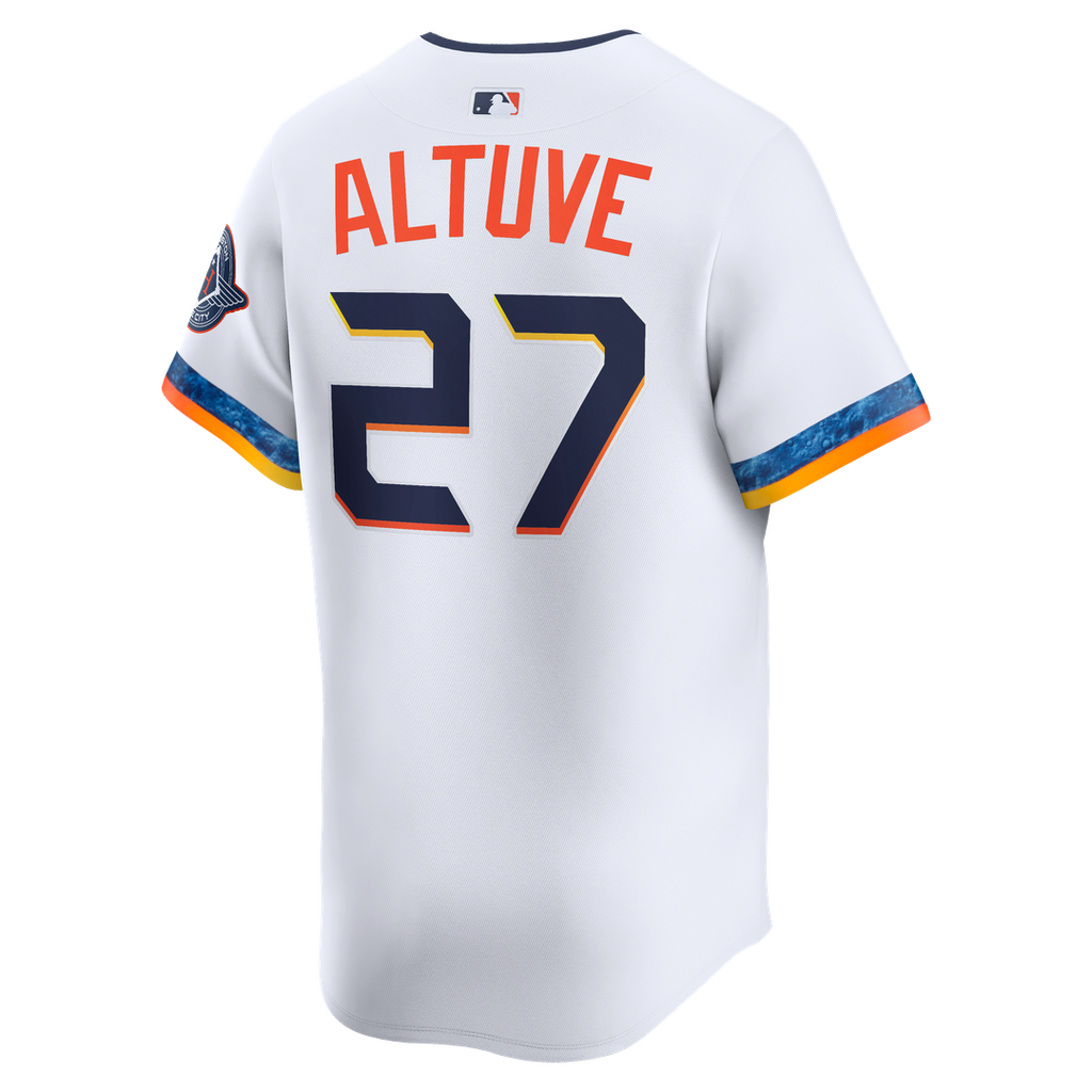 Jose Altuve Houston Astros Nike 2025 City Connect Limited Player Jersey - White Official MLB Team Apparel Baseball Fan Gear