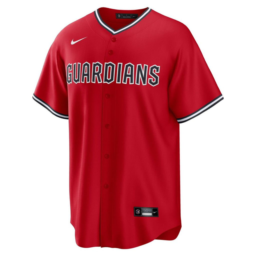 Cleveland Guardians Nike Alternate 2 Replica Jersey - Red Official MLB Team Apparel Baseball Fan Gear