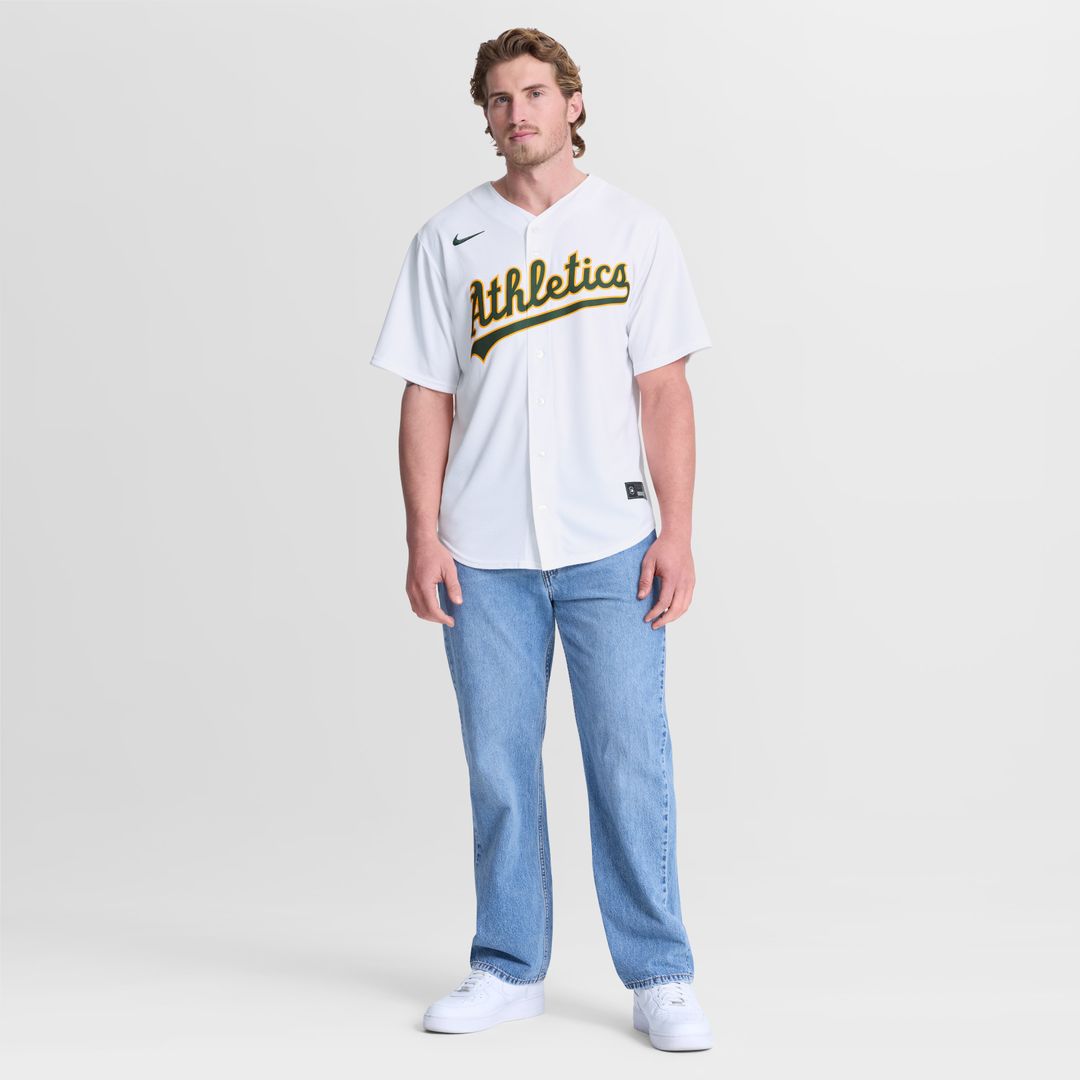 Athletics Nike Home Replica Jersey - White Official MLB Team Apparel Baseball Fan Gear