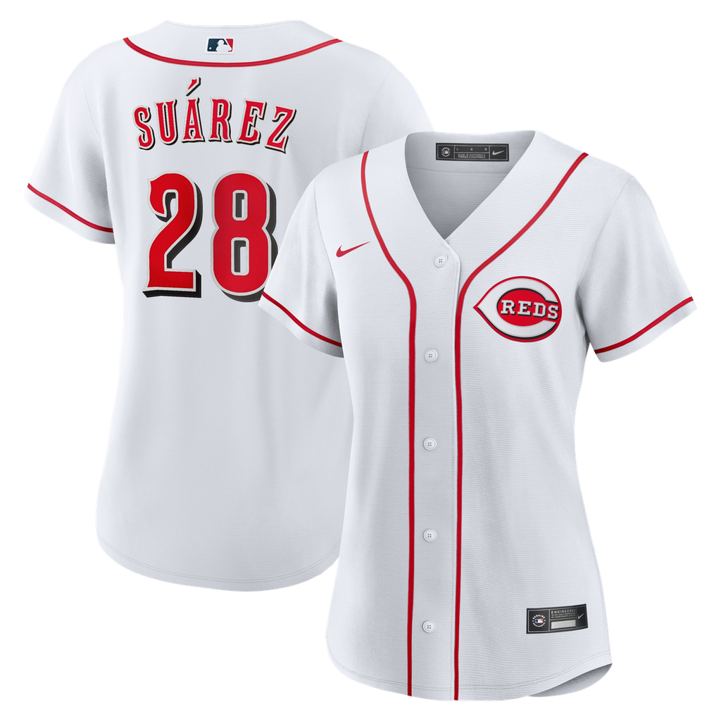 Eugenio Suárez Cincinnati Reds Nike Women's Home Replica Jersey - White Official MLB Team Apparel Baseball Fan Gear