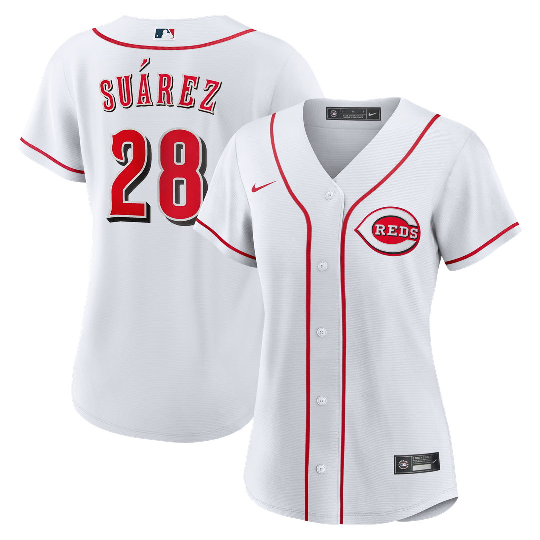 Eugenio Suárez Cincinnati Reds Nike Women's Home Replica Jersey - White Official MLB Team Apparel Baseball Fan Gear
