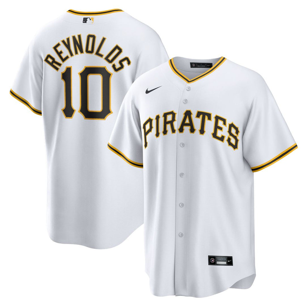 Bryan Reynolds Pittsburgh Pirates Nike Replica Player Jersey - White Official MLB Team Apparel Baseball Fan Gear