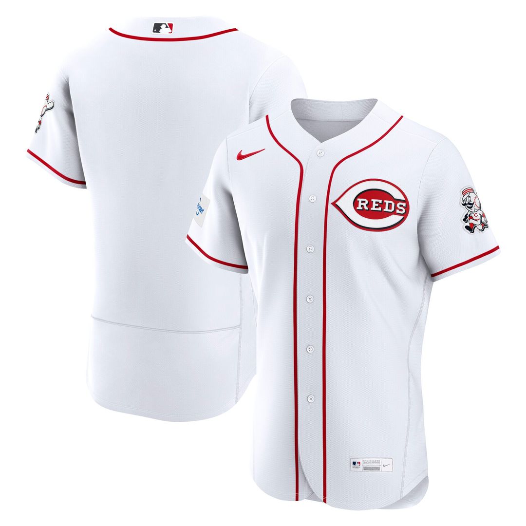 Cincinnati Reds Nike Home Authentic Jersey - White Official MLB Team Apparel Baseball Fan Gear