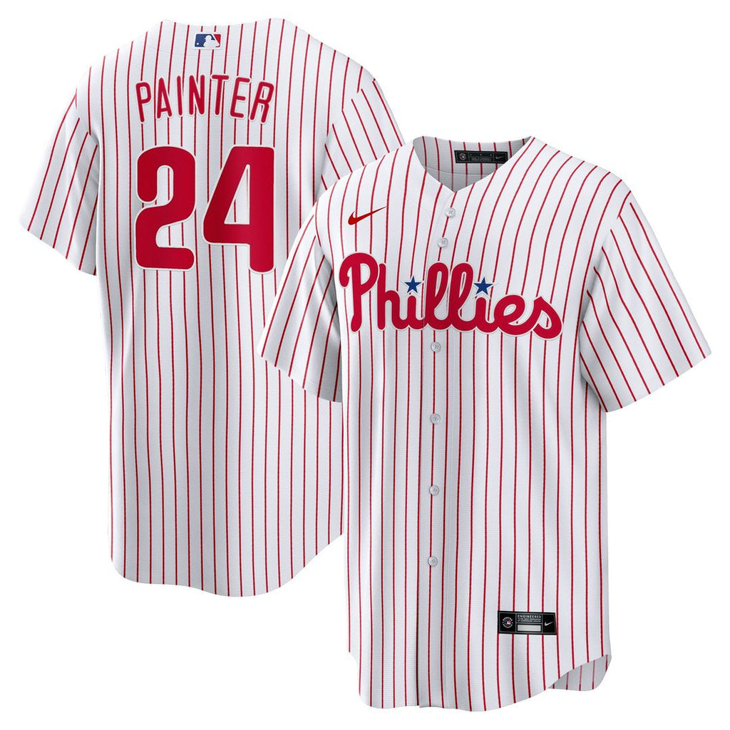 Andrew Painter Philadelphia Phillies Nike Home Replica Jersey - White Official MLB Team Apparel Baseball Fan Gear