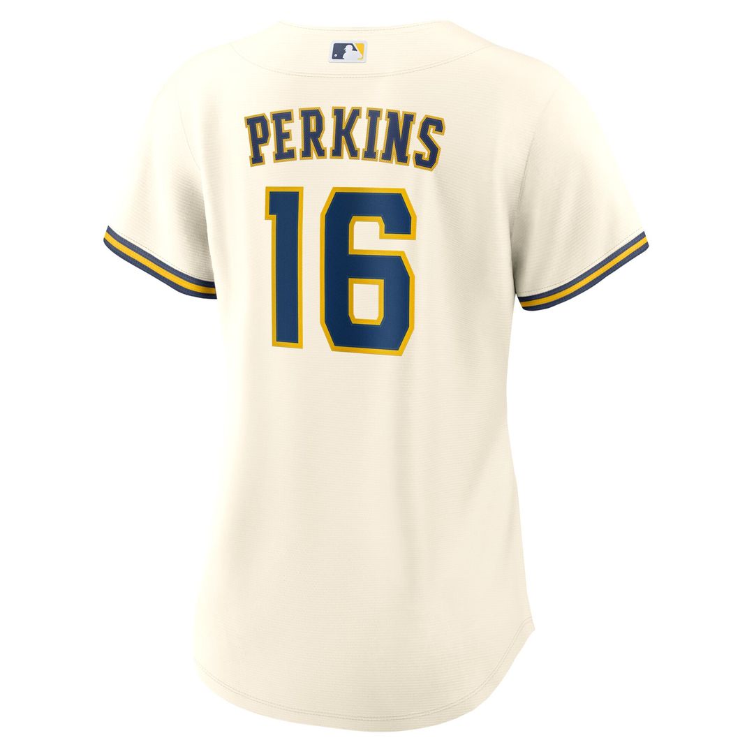 Blake Perkins Milwaukee Brewers Nike Women's Home Replica Jersey - Cream Official MLB Team Apparel Baseball Fan Gear