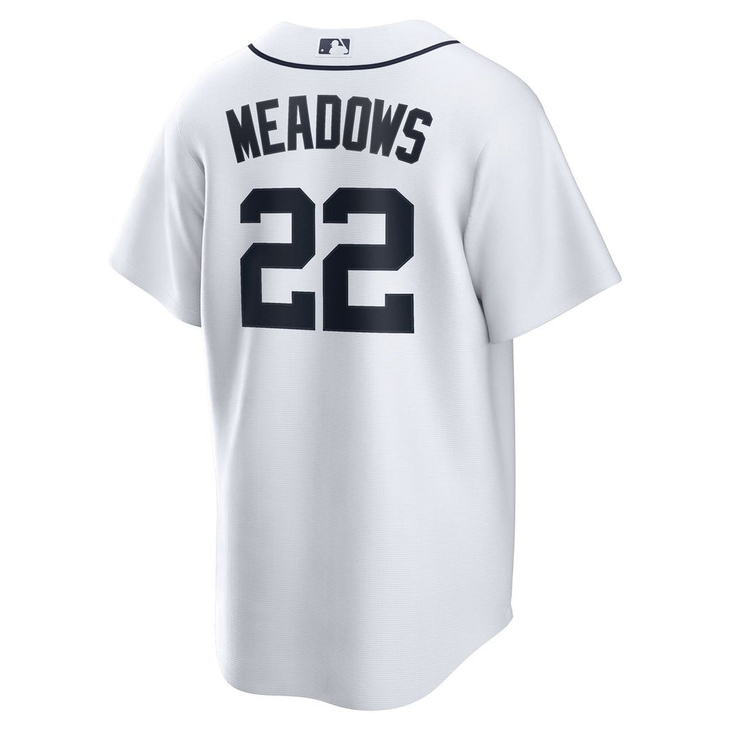 Parker Meadows Detroit Tigers Nike Home Replica Jersey - White Official MLB Team Apparel Baseball Fan Gear
