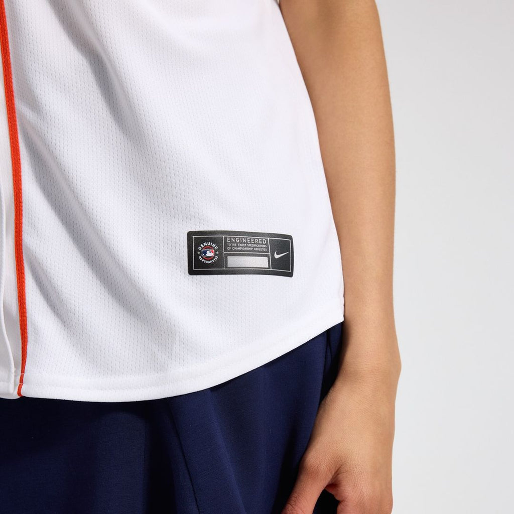 Houston Astros Nike Home Women's Limited Jersey - White Official MLB Team Apparel Baseball Fan Gear