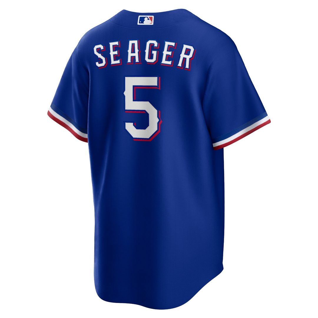 Corey Seager Texas Rangers Nike Alternate 2 Replica Jersey - Royal Official MLB Team Apparel Baseball Fan Gear