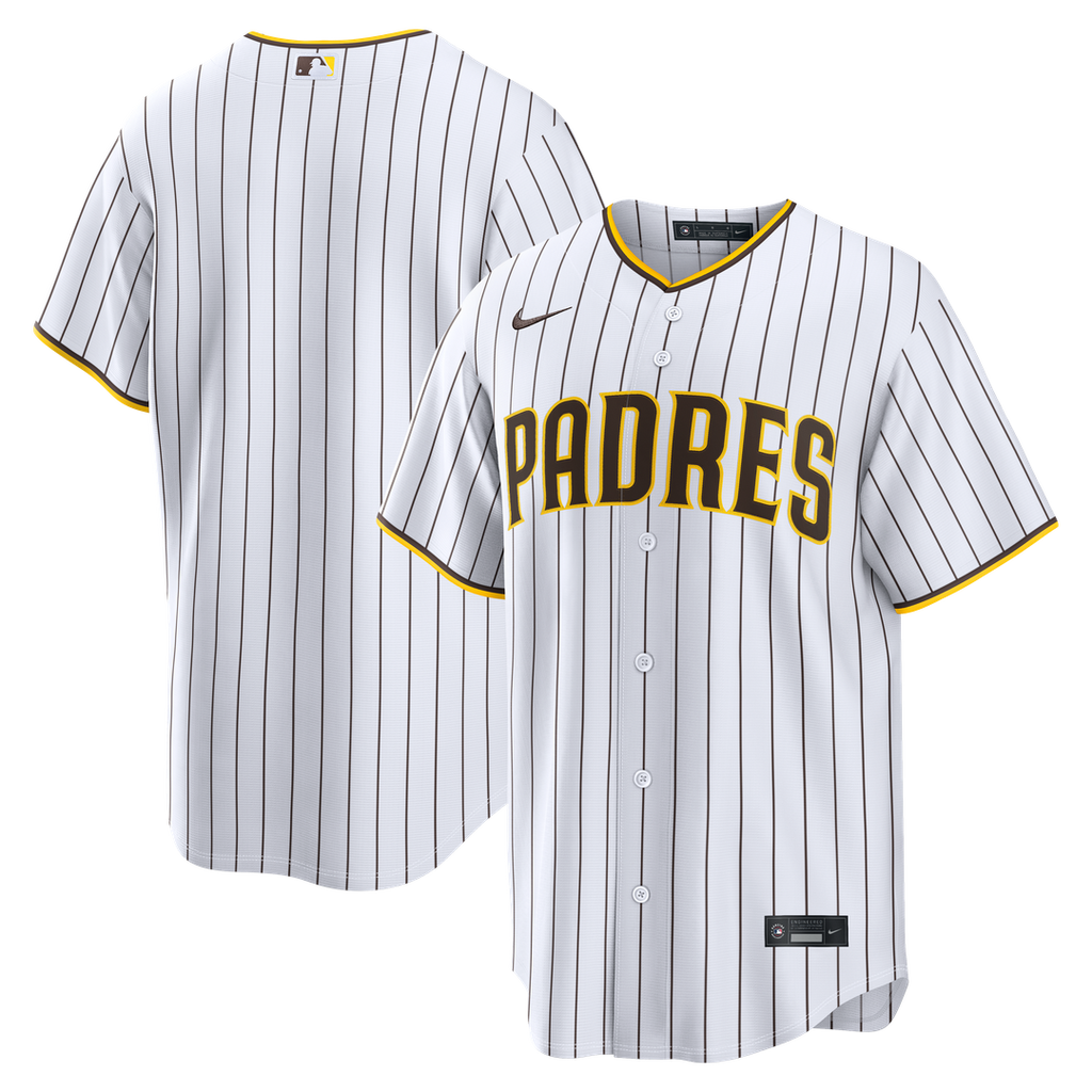 San Diego Padres Nike Home Replica Jersey - White Official MLB Team Apparel Baseball Fan Gear