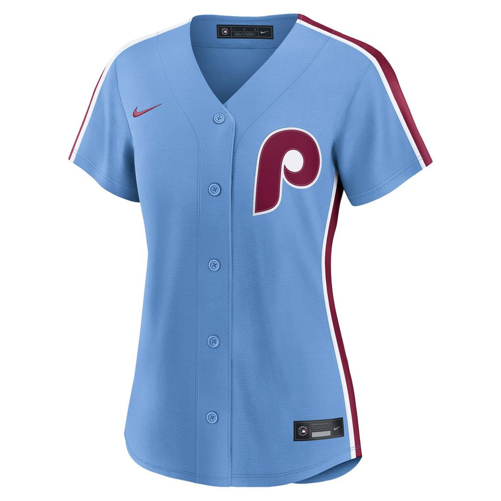 Bryce Harper Philadelphia Phillies Nike Women's Alternate Replica Jersey - Light Blue Official MLB Team Apparel Baseball Fan Gear
