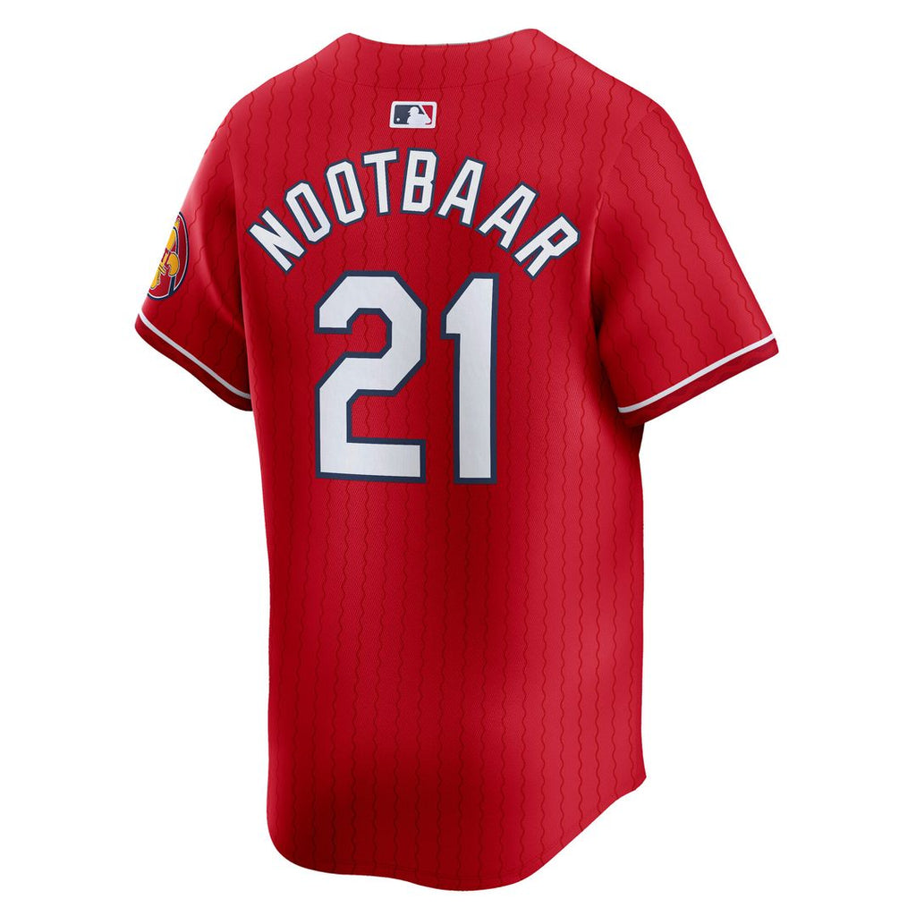 Lars Nootbaar St. Louis Cardinals Nike City Connect Limited Jersey - Red Official MLB Team Apparel Baseball Fan Gear