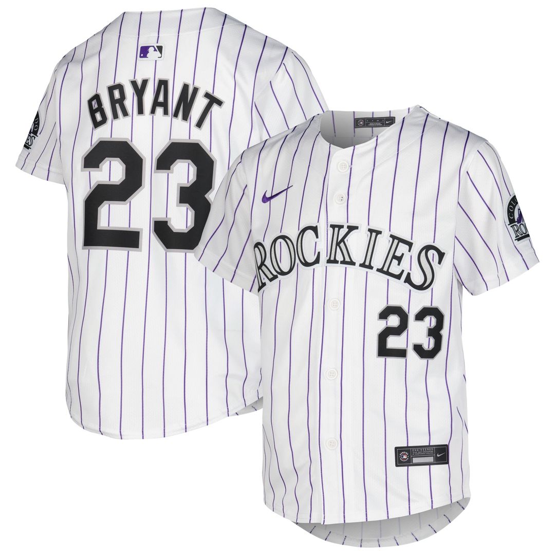 Kris Bryant Colorado Rockies Nike Youth Alternate Limited Player Jersey - Purple Official MLB Team Apparel Baseball Fan Gear