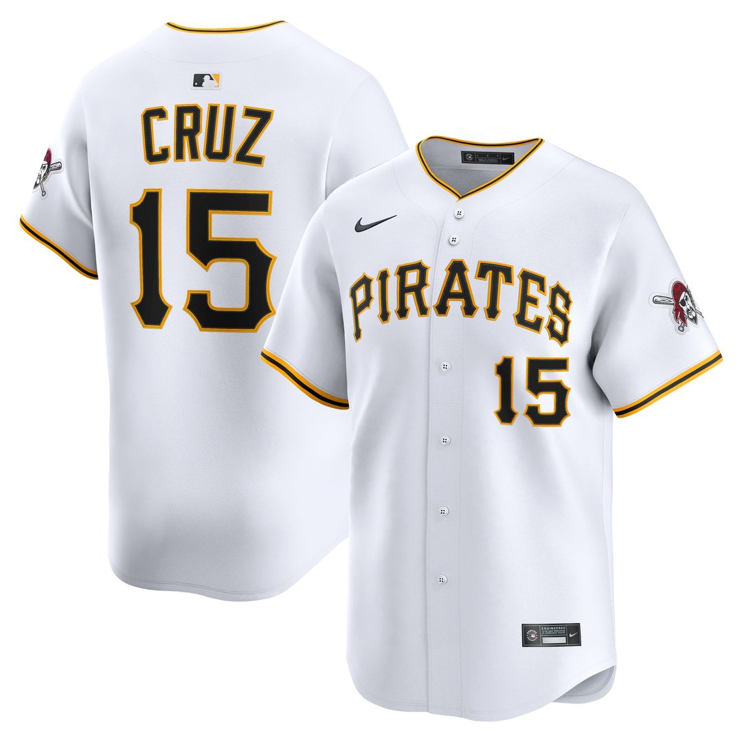Oneil Cruz Pittsburgh Pirates Nike Home Limited Player Jersey - White Official MLB Team Apparel Baseball Fan Gear