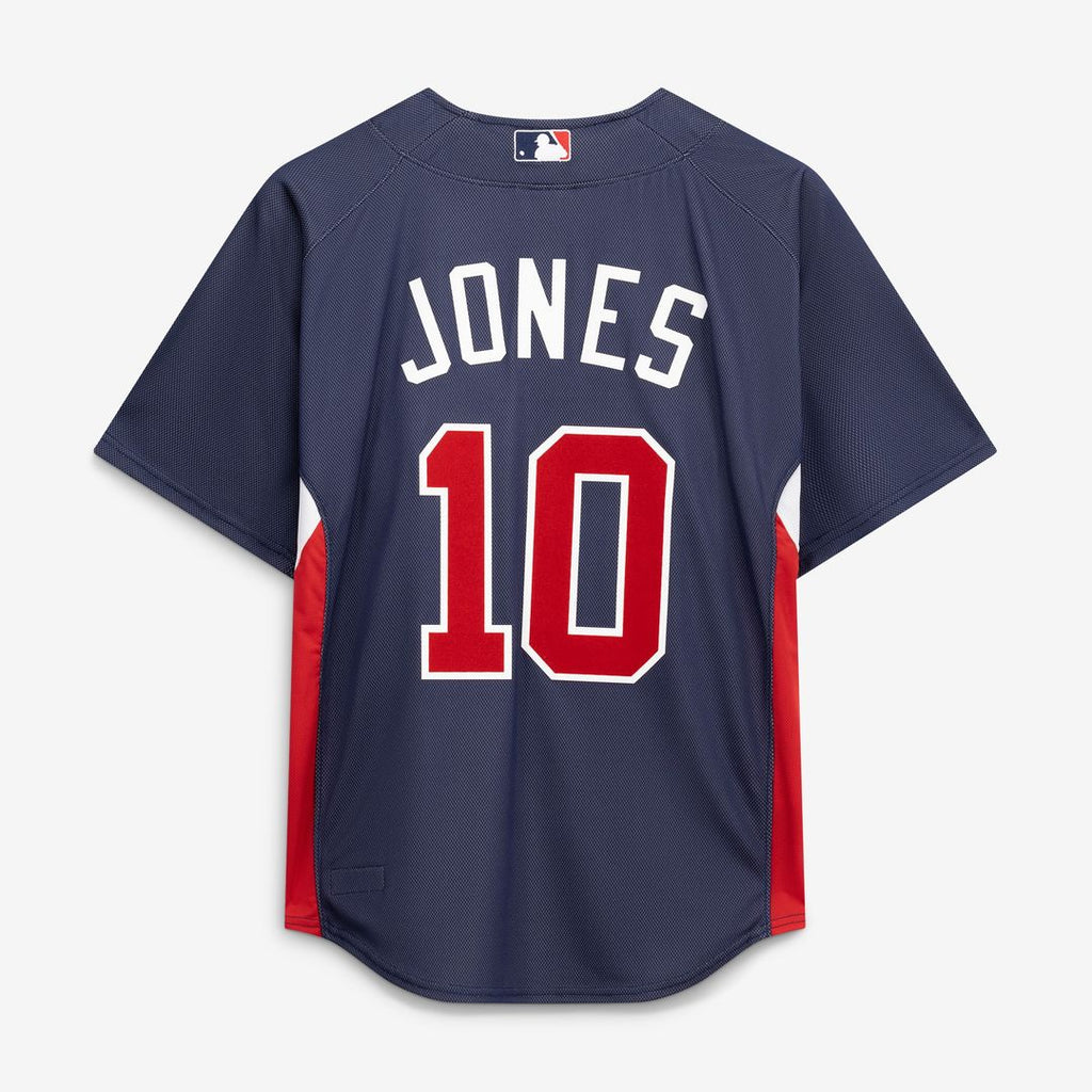 Chipper Jones Atlanta Braves Mitchell & Ness Authentic Batting Practice Jersey - Navy Official MLB Team Apparel Baseball Fan Gear