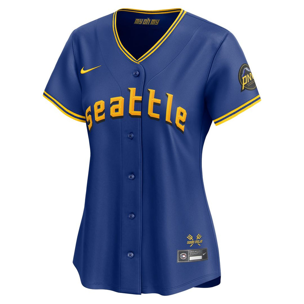 Seattle Mariners Nike Women's City Connect Limited Jersey - Royal Official MLB Team Apparel Baseball Fan Gear
