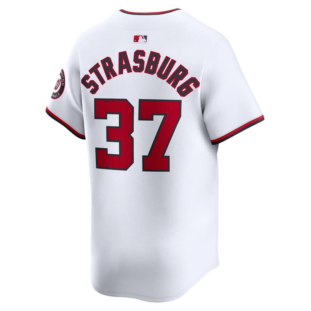 Stephen Strasburg Washington Nationals Nike Home Limited Player Jersey - White Official MLB Team Apparel Baseball Fan Gear