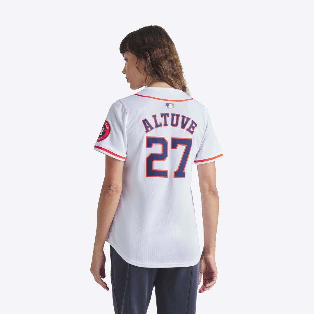 Jose Altuve Houston Astros Nike Women's Home Limited Player Jersey - White Official MLB Team Apparel Baseball Fan Gear