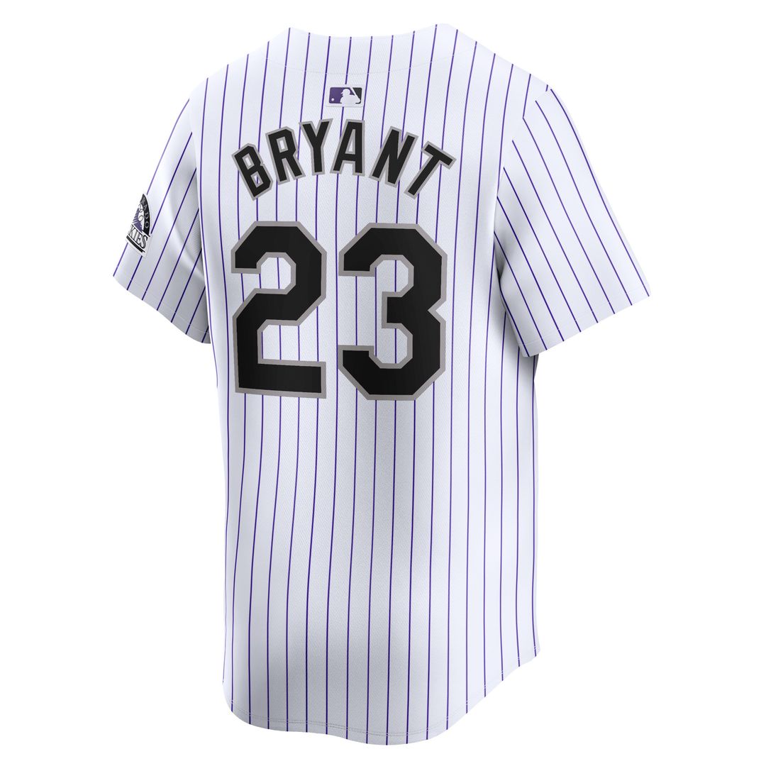 Kris Bryant Colorado Rockies Nike Home Limited Player Jersey - White Official MLB Team Apparel Baseball Fan Gear