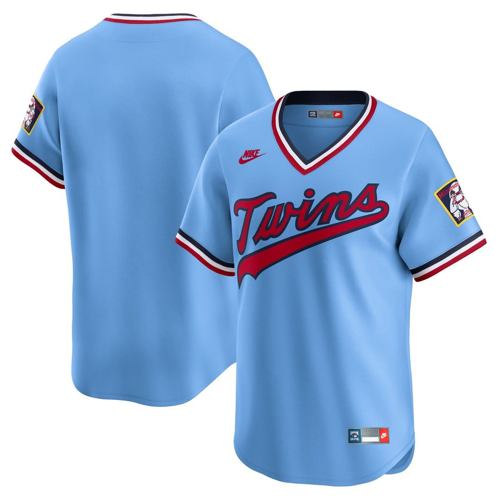 Minnesota Twins Nike Cooperstown Collection Limited Jersey - Light Blue Official MLB Team Apparel Baseball Fan Gear