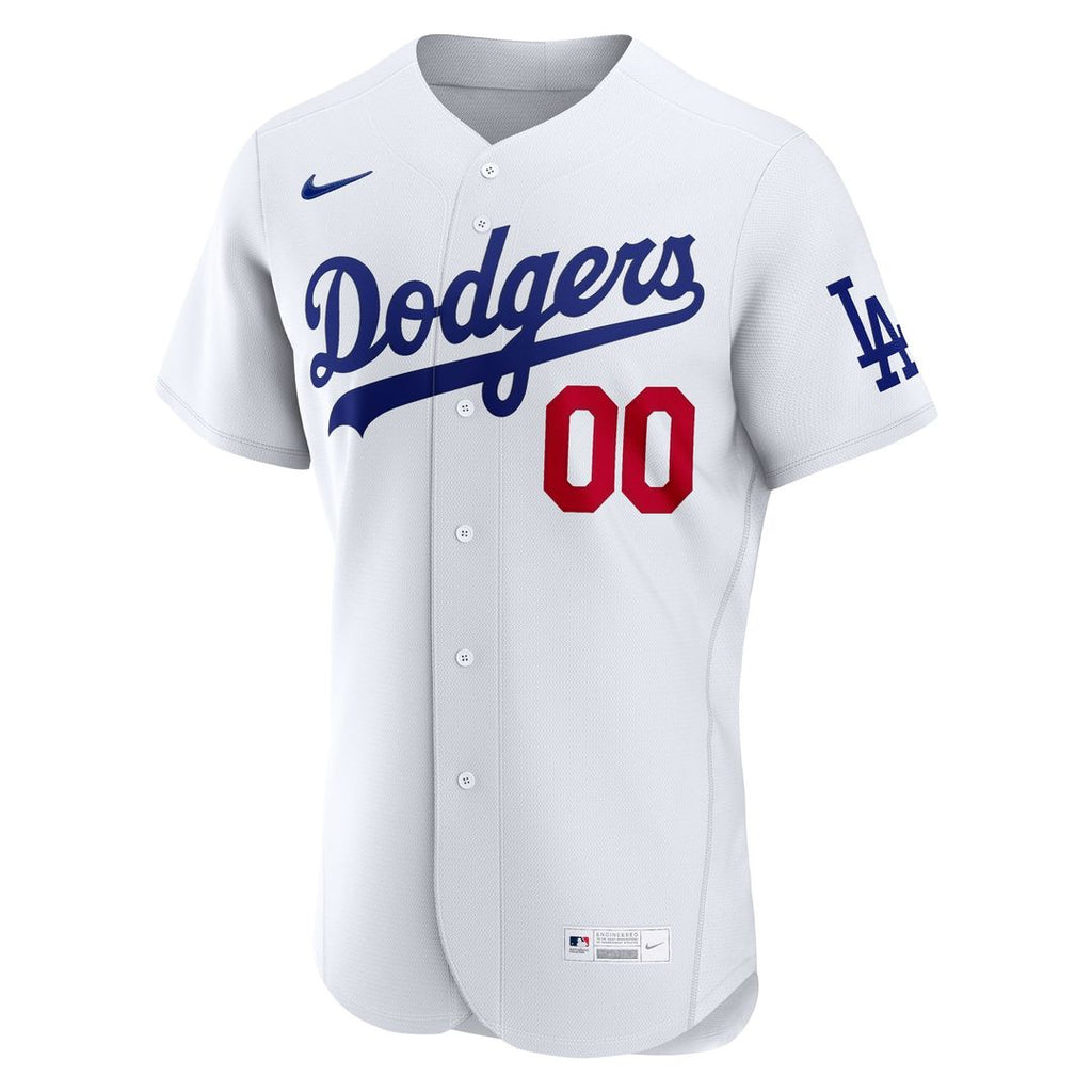 Los Angeles Dodgers Nike Home Authentic Custom Jersey - White Official MLB Team Apparel Baseball Fan Gear