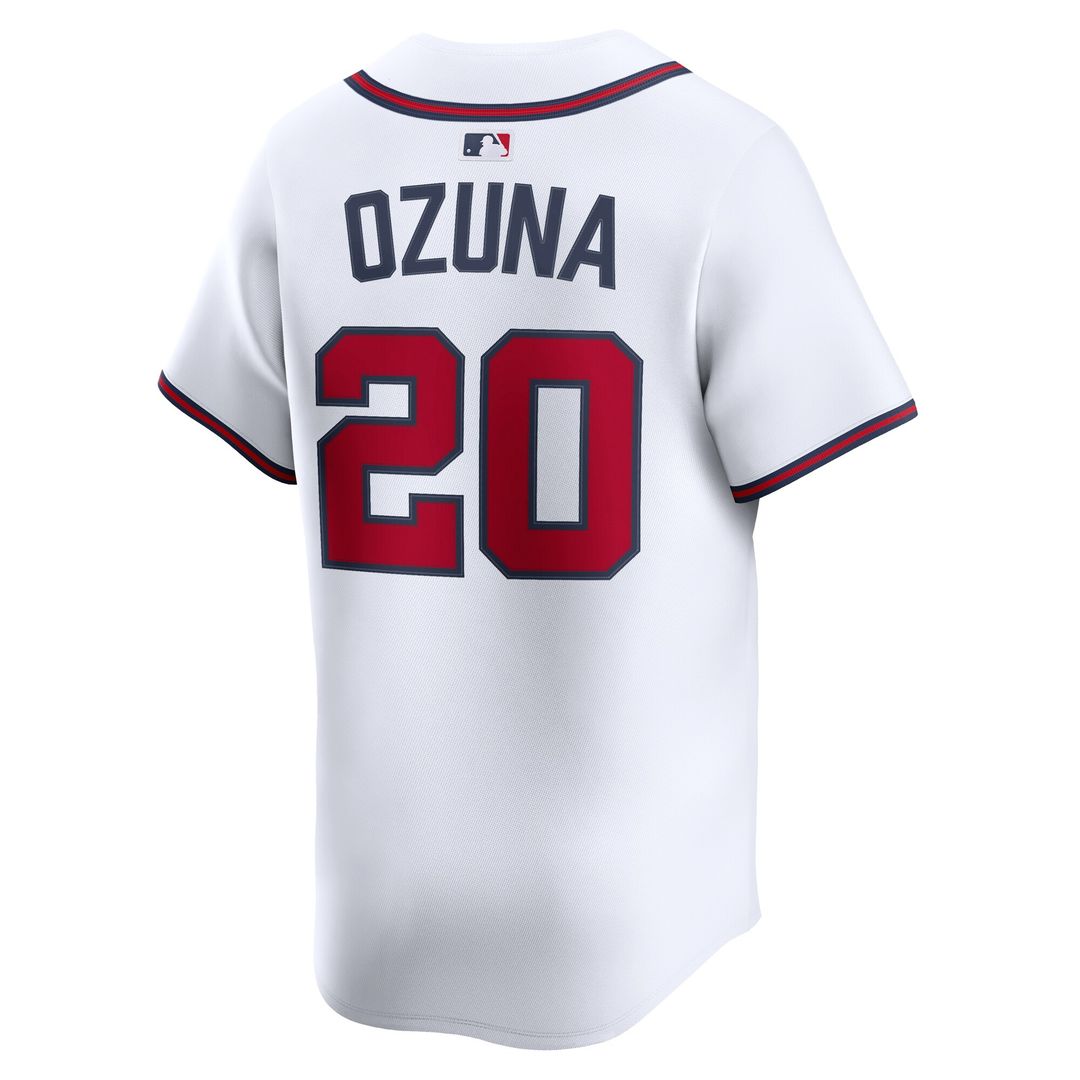 Marcell Ozuna Atlanta Braves Nike Home Limited Player Jersey - White Official MLB Team Apparel Baseball Fan Gear