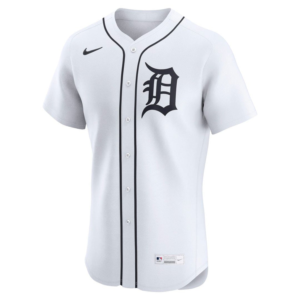Detroit Tigers Nike Home Elite Jersey - White Official MLB Team Apparel Baseball Fan Gear