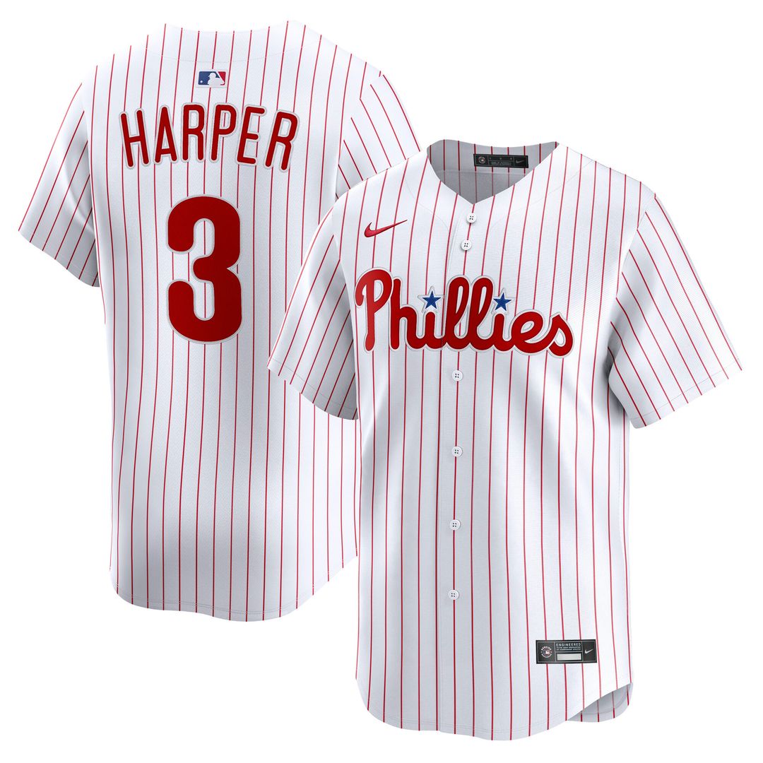Bryce Harper Philadelphia Phillies Nike Alternate Limited Player Jersey - Light Blue Official MLB Team Apparel Baseball Fan Gear