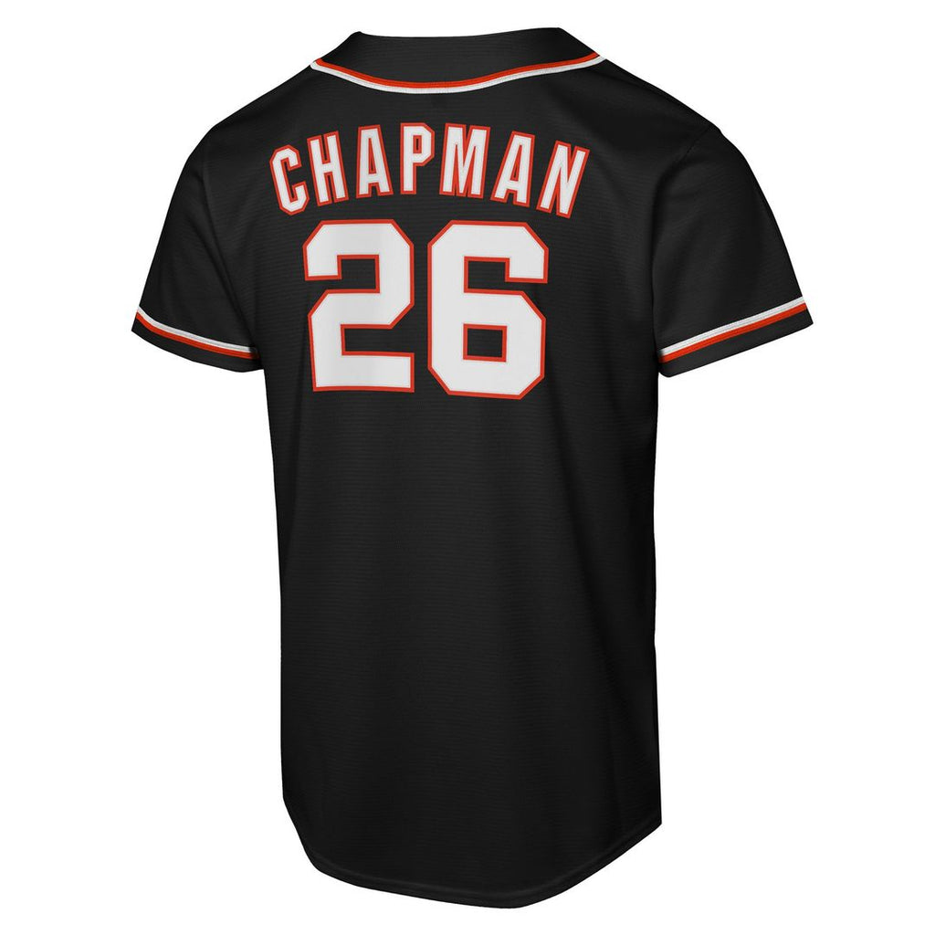 Matt Chapman San Francisco Giants Nike Youth Fashion Replica Player Jersey - Black Official MLB Team Apparel Baseball Fan Gear