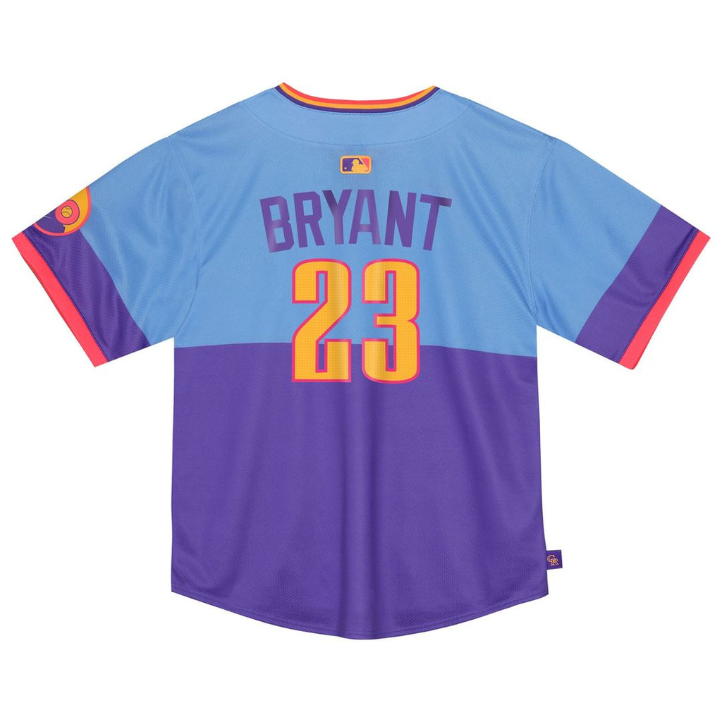 Kris Bryant Colorado Rockies Nike Toddler 2025 City Connect Limited Player Jersey - Purple/Light Blue Official MLB Team Apparel Baseball Fan Gear