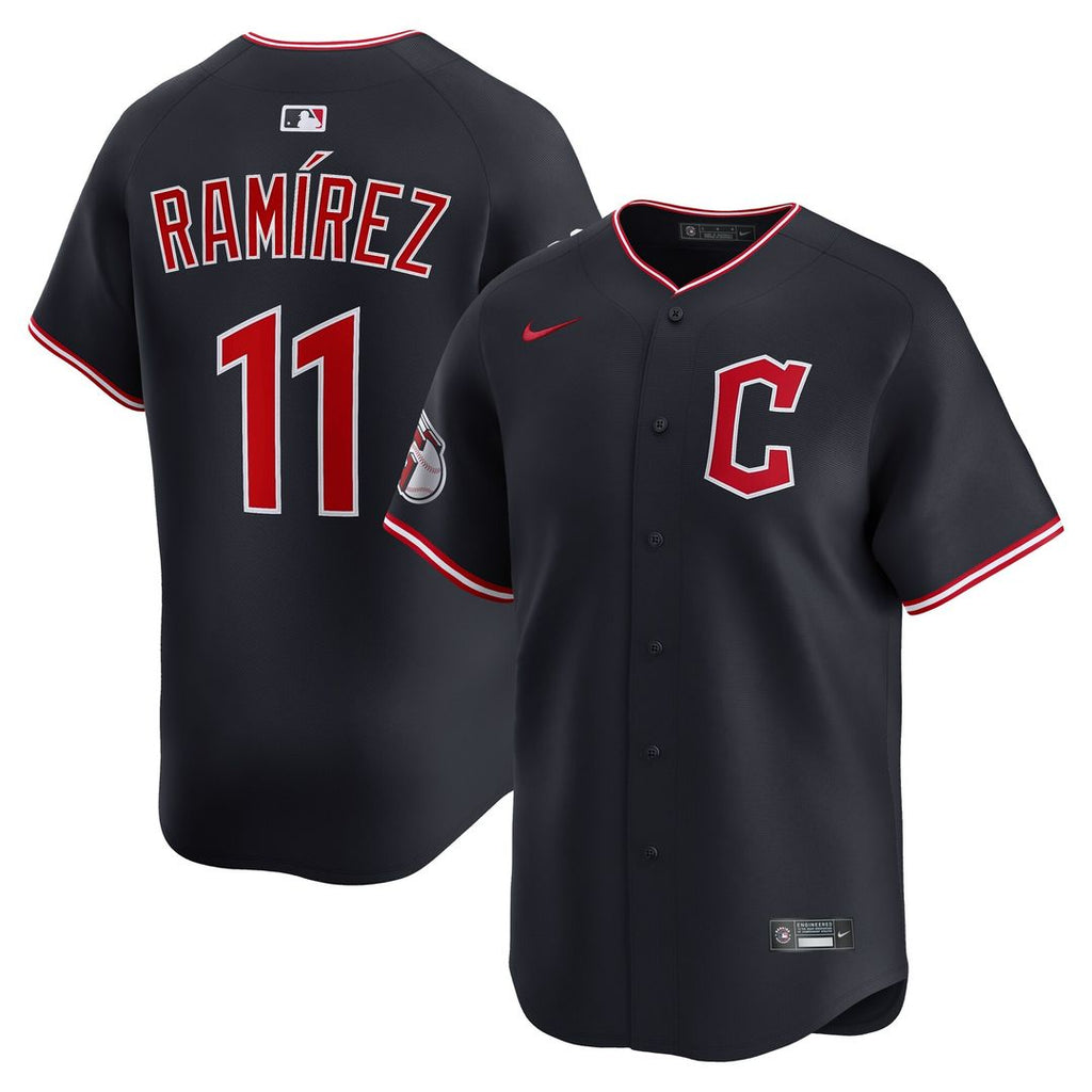 José Ramírez Cleveland Guardians Nike Alternate Limited Player Jersey - Navy Official MLB Team Apparel Baseball Fan Gear